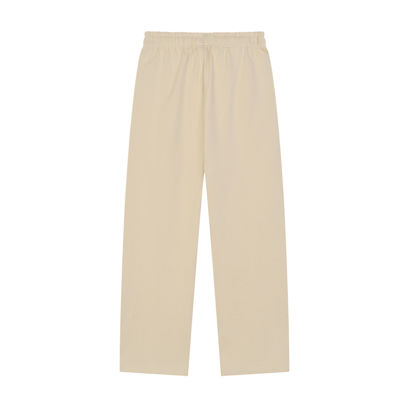 Solid Color Straight-Leg Sweatpants