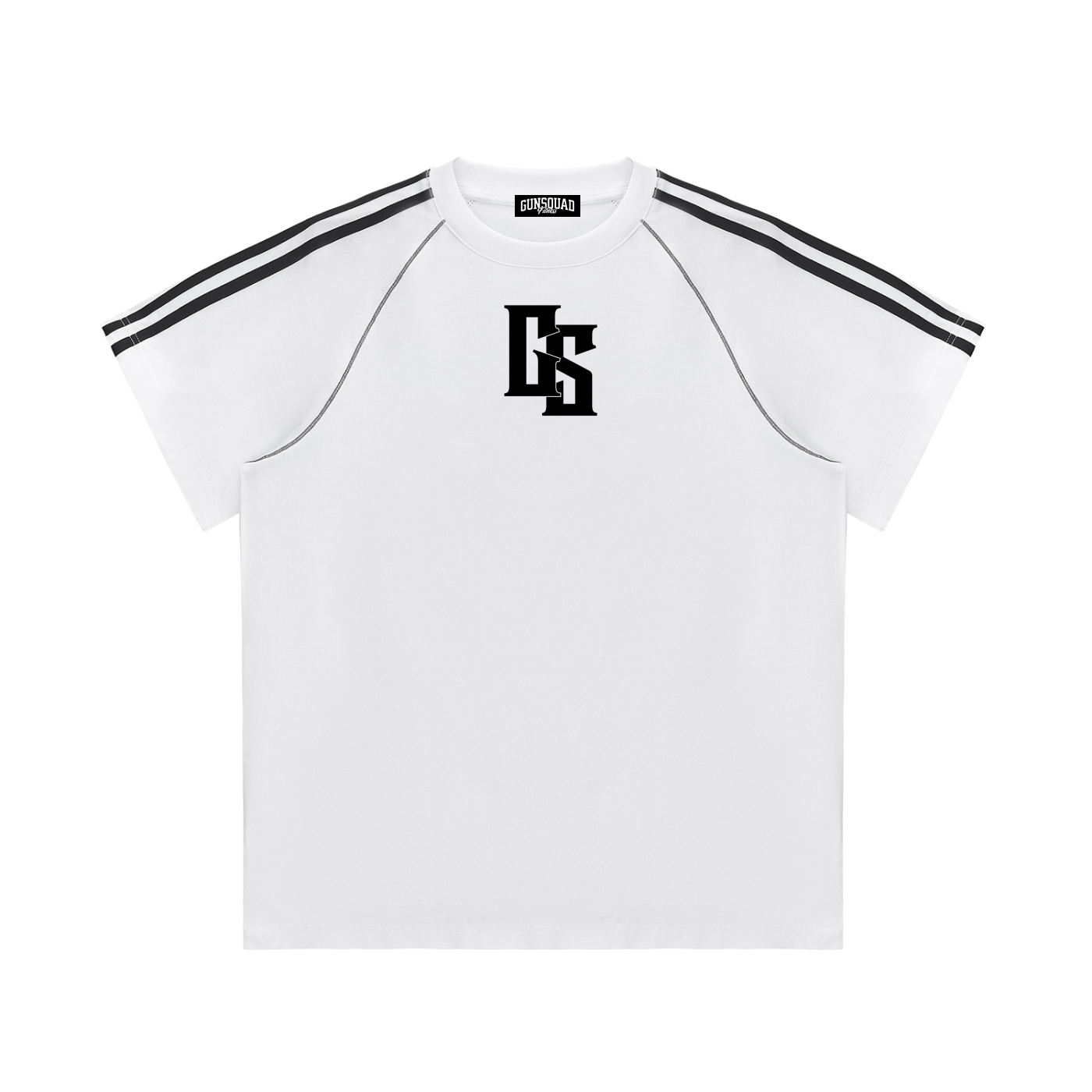 Striped Contrast Stitch T-Shirt