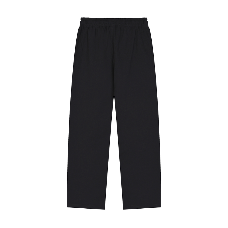 Solid Color Straight-Leg Sweatpants