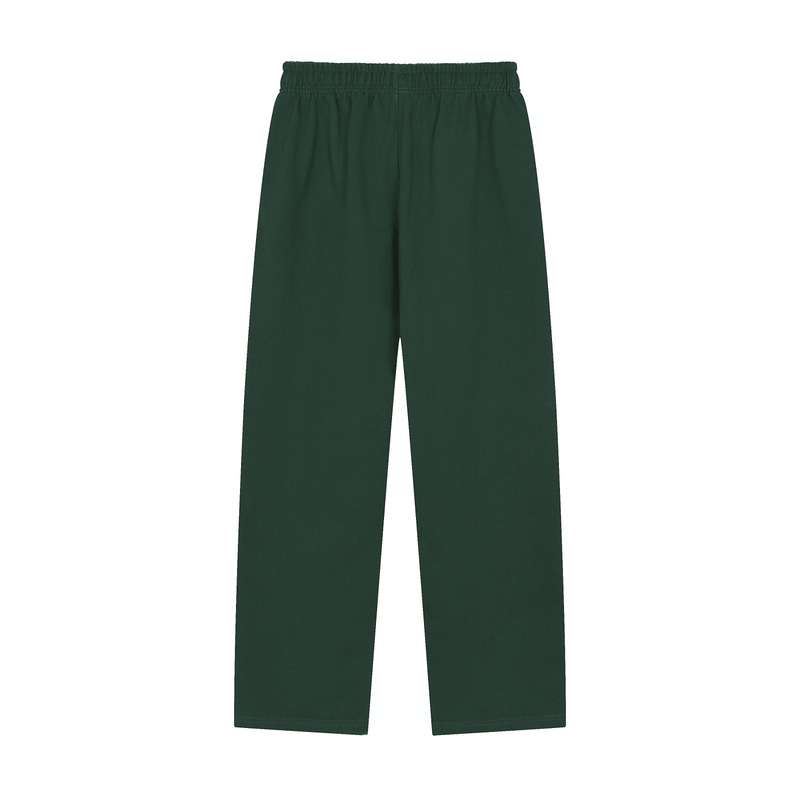 Solid Color Straight-Leg Sweatpants