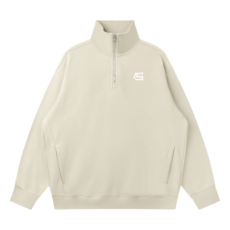 Quarter-Zip Drop Shoulder Sweatshirt