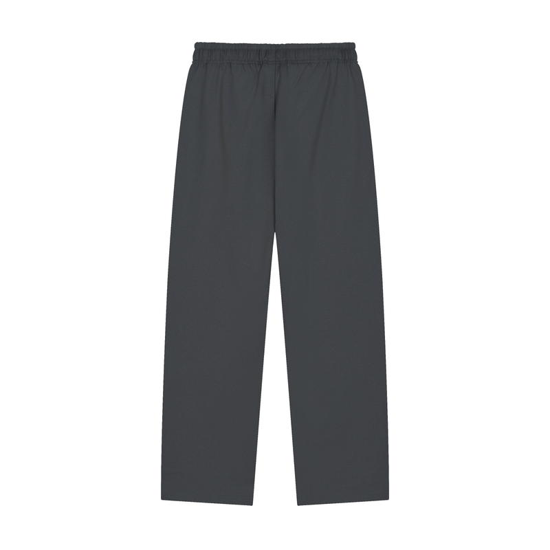 Solid Color Straight-Leg Sweatpants