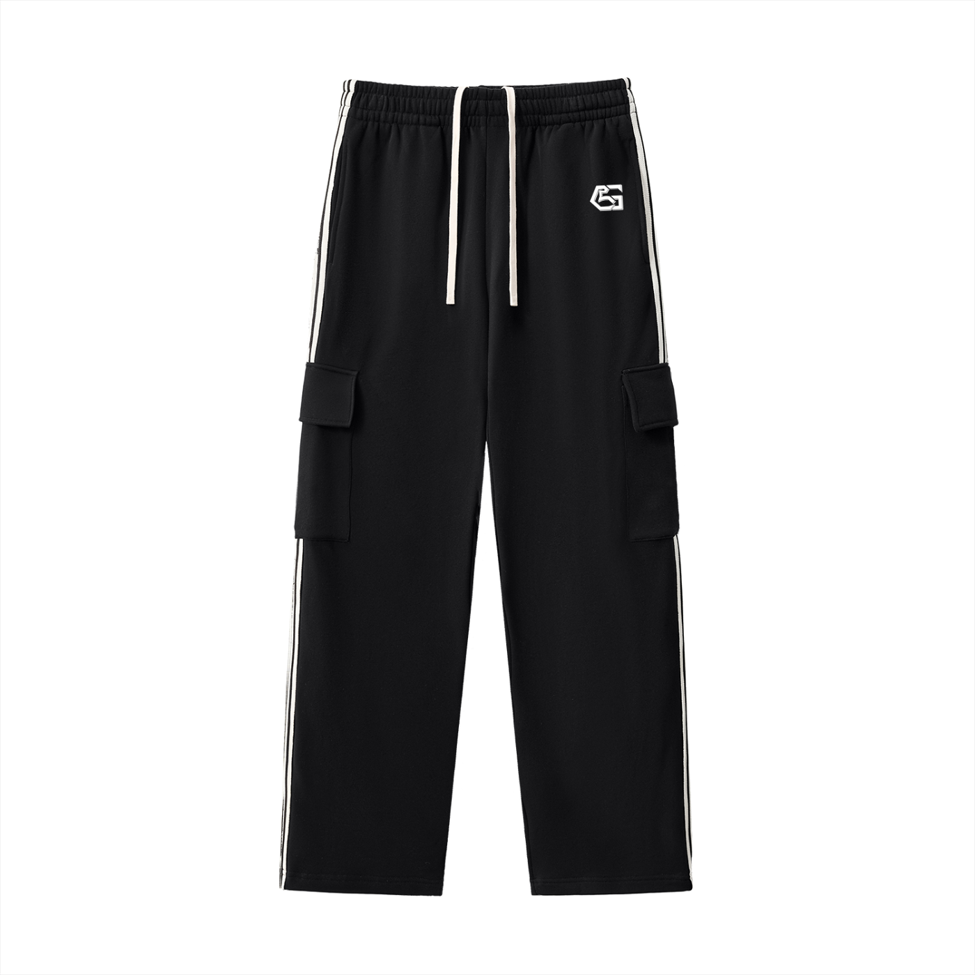 Side Stripe Straight-Leg Pants