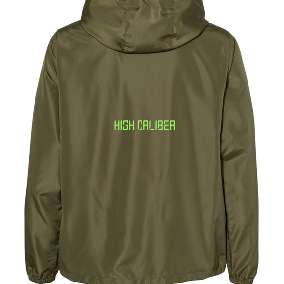 Army/ Black Zipper - BACK