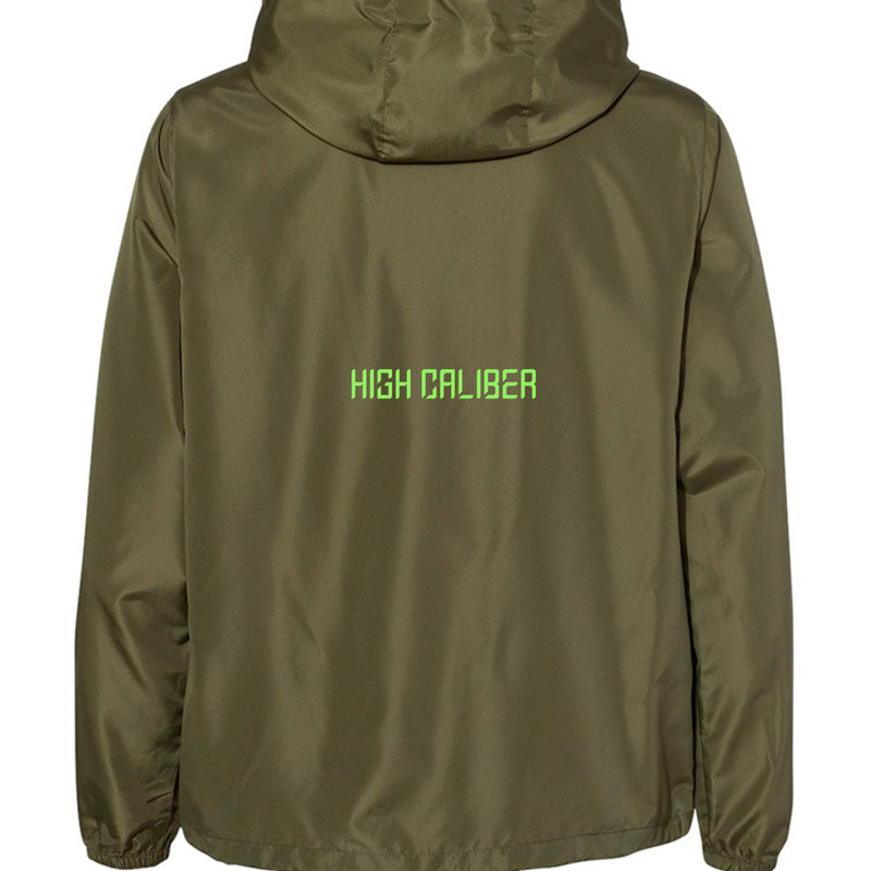 Army/ Black Zipper - BACK